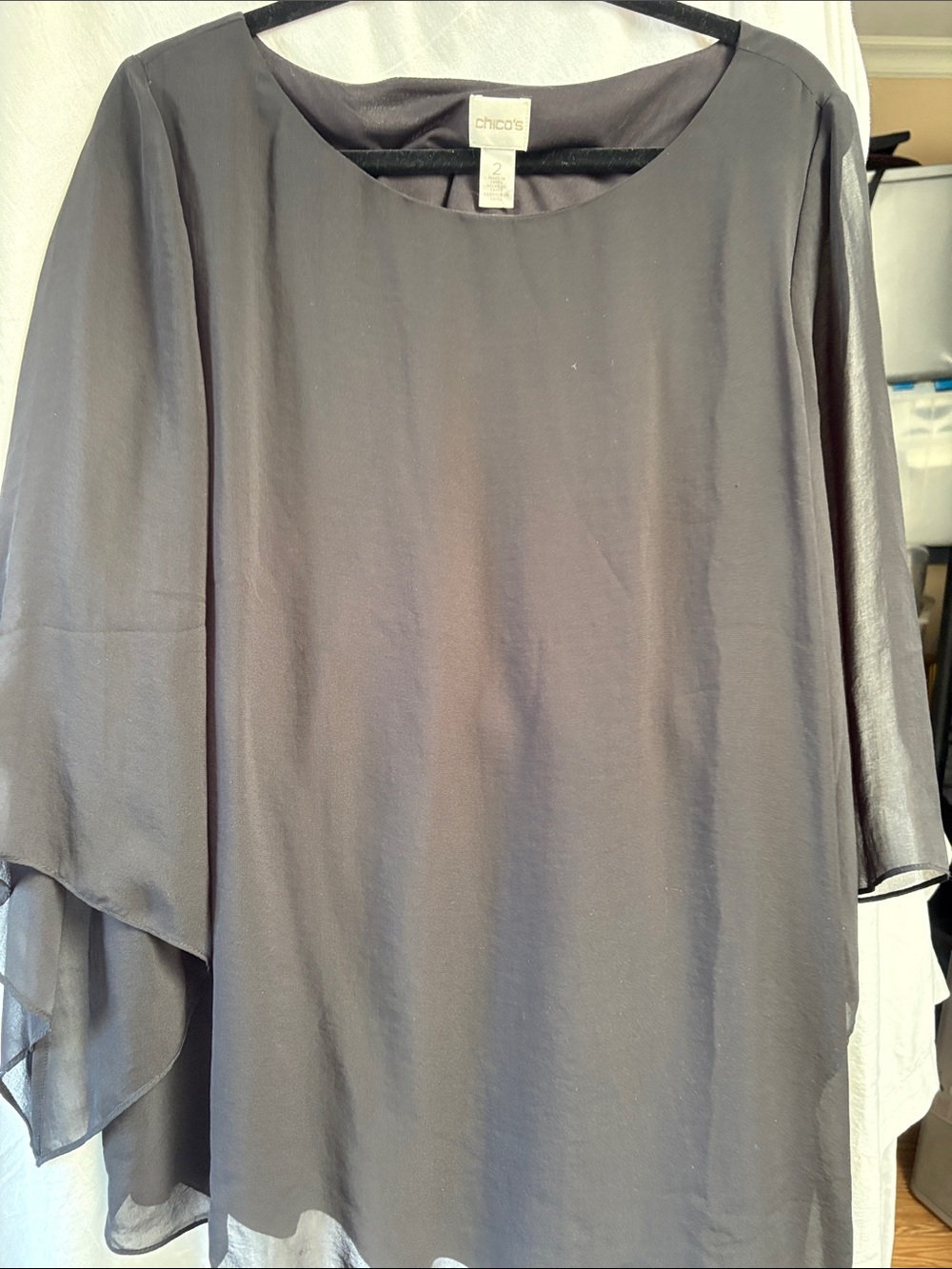 Chico's Men's Slate Gray Flowing Dress Shirt